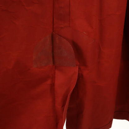 HERMES 80s Vintage Ulster Coat Red Size L