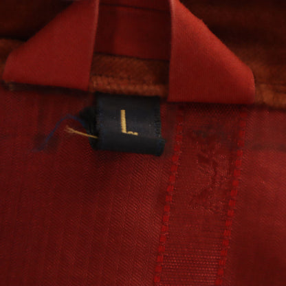 HERMES 80s Vintage Ulster Coat Red Size L