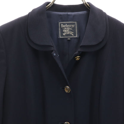 Burberrys Vintage Navy Long Sleeve Midi Dress Size 9AR