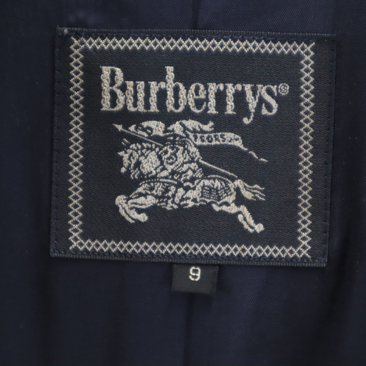 Burberrys Vintage Navy Long Sleeve Midi Dress Size 9AR
