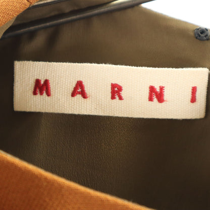 MARNI Italian Sleeveless Midi Dress Brown Size 36