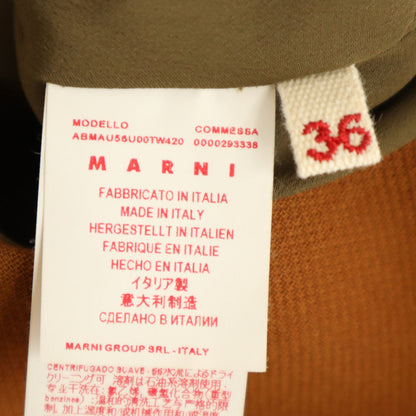 MARNI Italian Sleeveless Midi Dress Brown Size 36