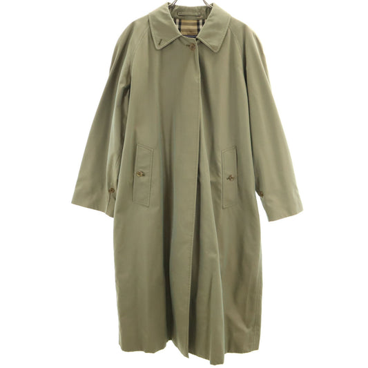 Burberrys 80s 90s Nova Check Coat Khaki
