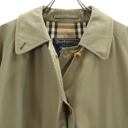 Burberrys 80s 90s Nova Check Coat Khaki