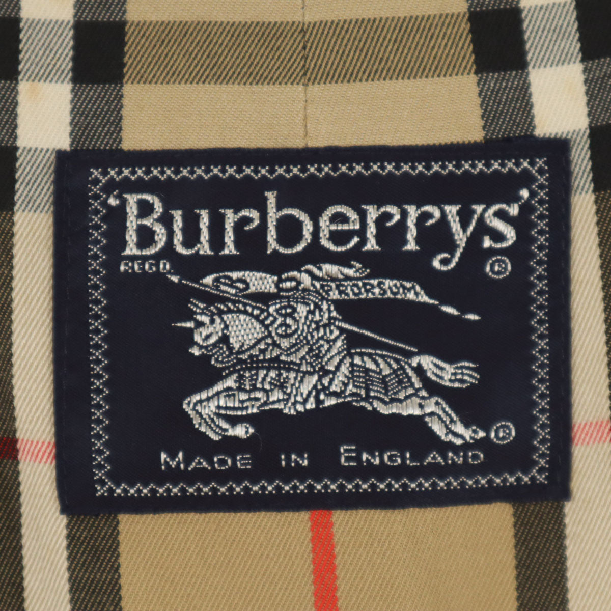 Burberrys 80s 90s Nova Check Coat Khaki
