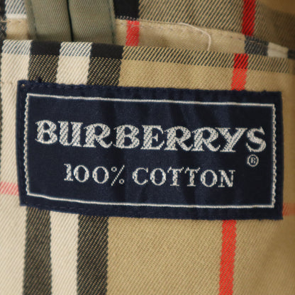 Burberrys 80s 90s Nova Check Coat Khaki