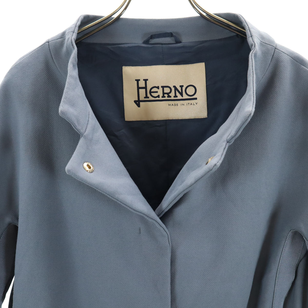Herno Italian Made Coat Blue Size 42