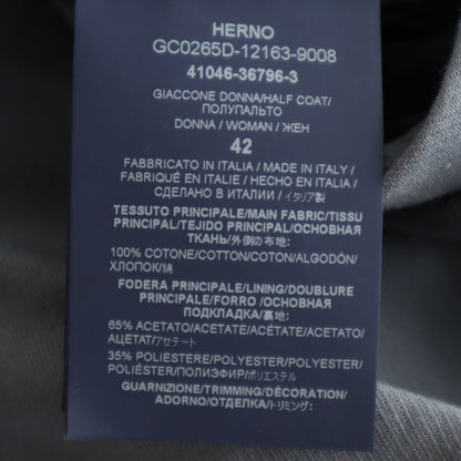 Herno Italian Made Coat Blue Size 42