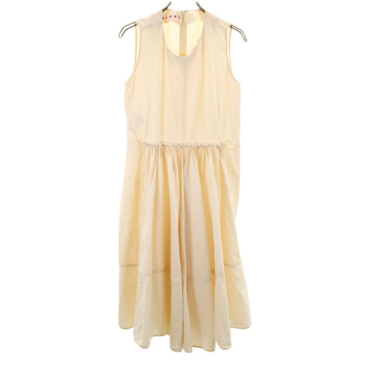 MARNI Italian Made Linen Blend Dress Beige Size 38