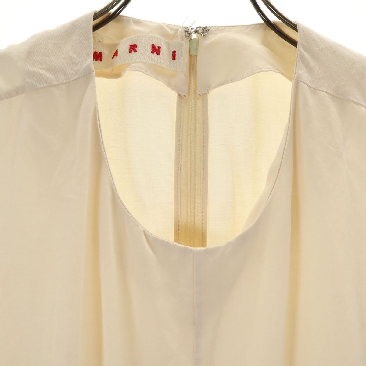 MARNI Italian Made Linen Blend Dress Beige Size 38