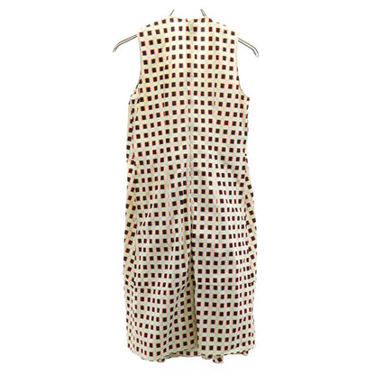 MARNI Italian Patterned Sleeveless Midi Dress Yellow Size 38