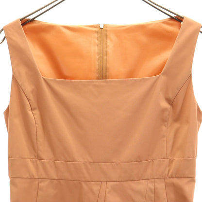 FOXEY NEW YORK Sleeveless Midi Dress Brown Size 40
