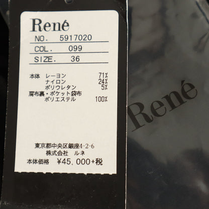 Rene basic Made in Japan Long Sleeve Dress Black Size 36
