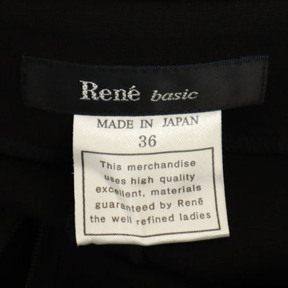Rene basic Made in Japan Long Sleeve Dress Black Size 36
