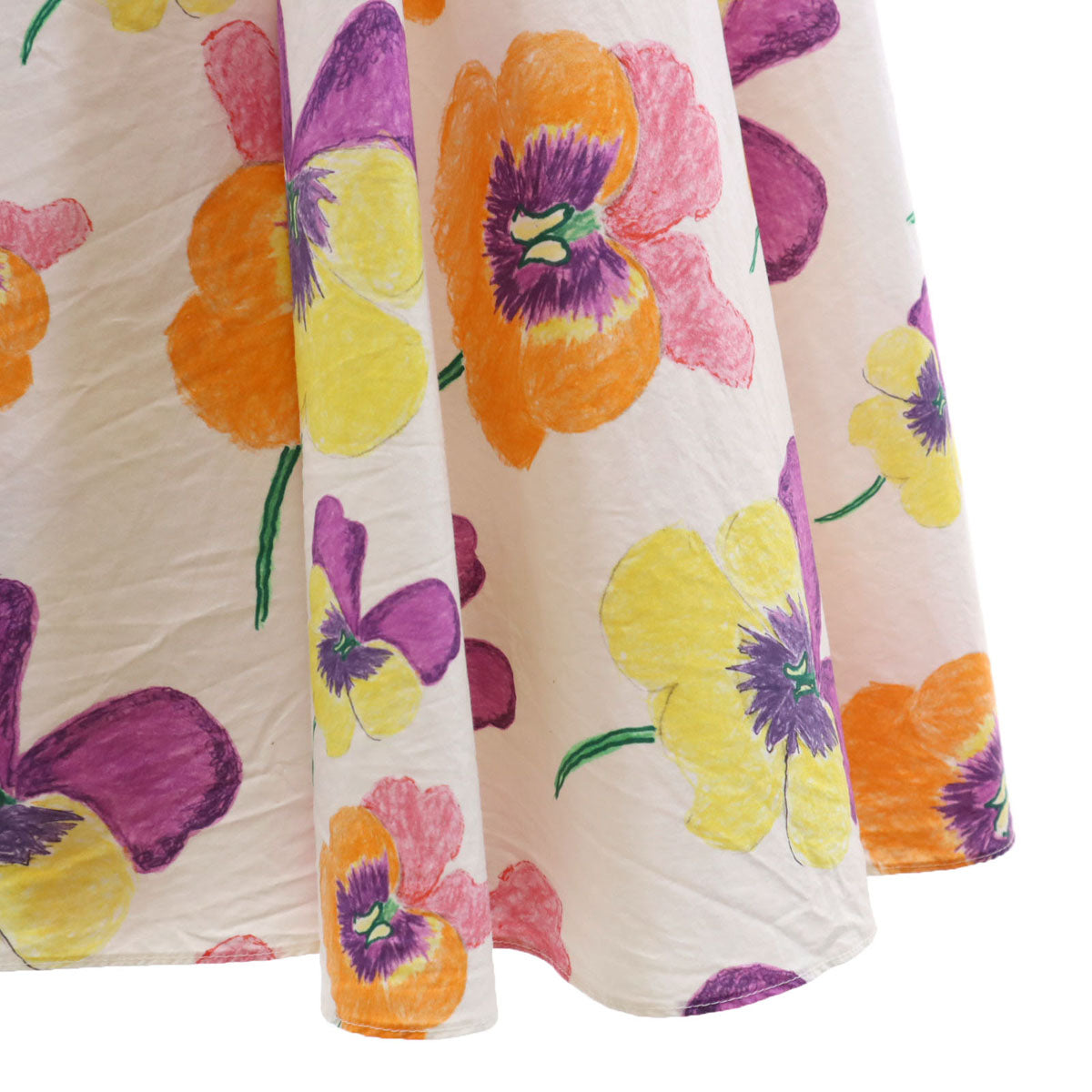 MARNI Floral Sleeveless Midi Dress White Size 38