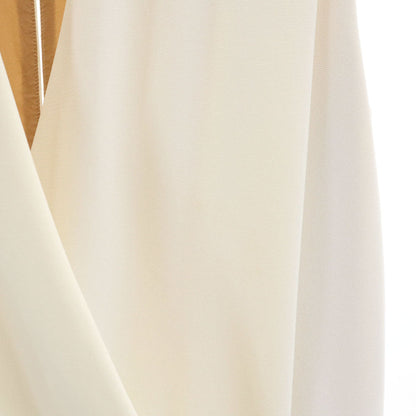 CELINE French Cache-Coeur Long Vest Ivory Size 38