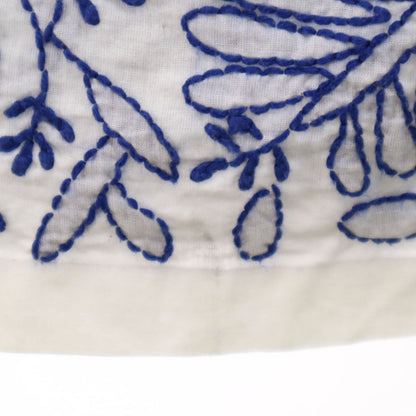 PRADA Leaf Embroidery Sleeveless Mini Dress White Size 38