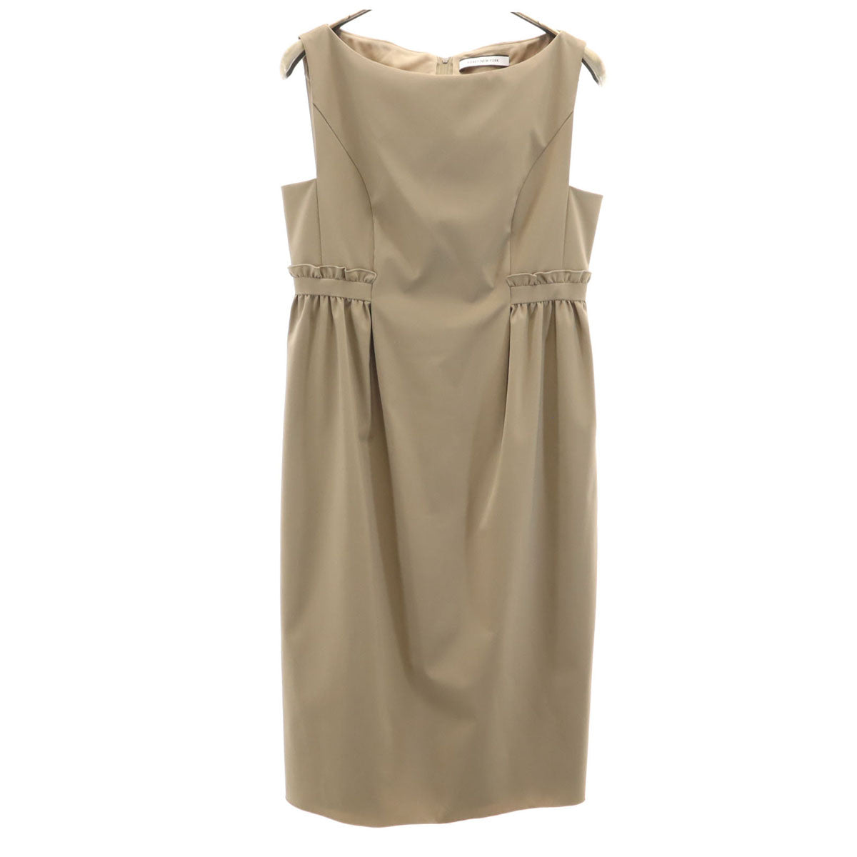 FOXEY NEW YORK Sleeveless Mini Dress Ash Brown Size 38