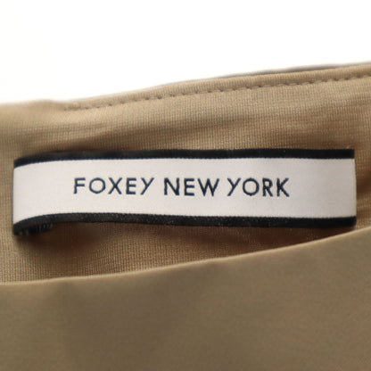 FOXEY NEW YORK Sleeveless Mini Dress Ash Brown Size 38