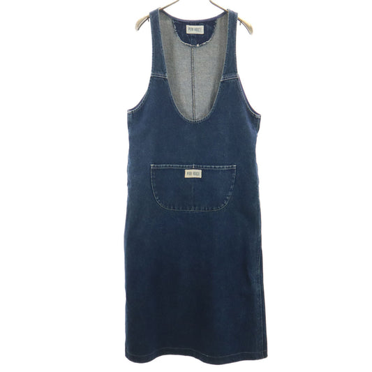 PINK HOUSE Denim Jumper Dress Indigo Blue