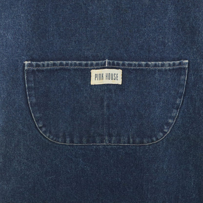 PINK HOUSE Denim Jumper Dress Indigo Blue