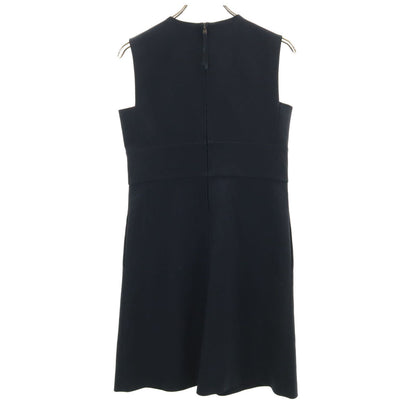 FOXEY NEW YORK Sleeveless Midi Dress Navy Size 40