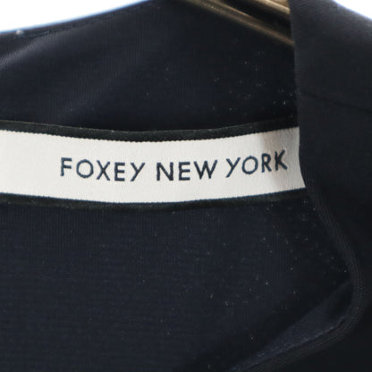 FOXEY NEW YORK Sleeveless Midi Dress Navy Size 40