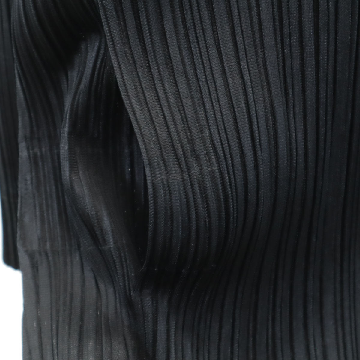 PLEATS PLEASE Pleated Long Cardigan Black Size 2