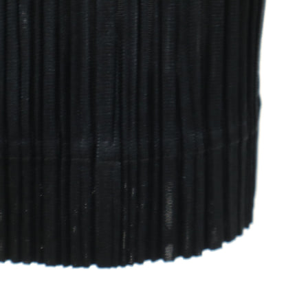 PLEATS PLEASE Pleated Long Cardigan Black Size 2