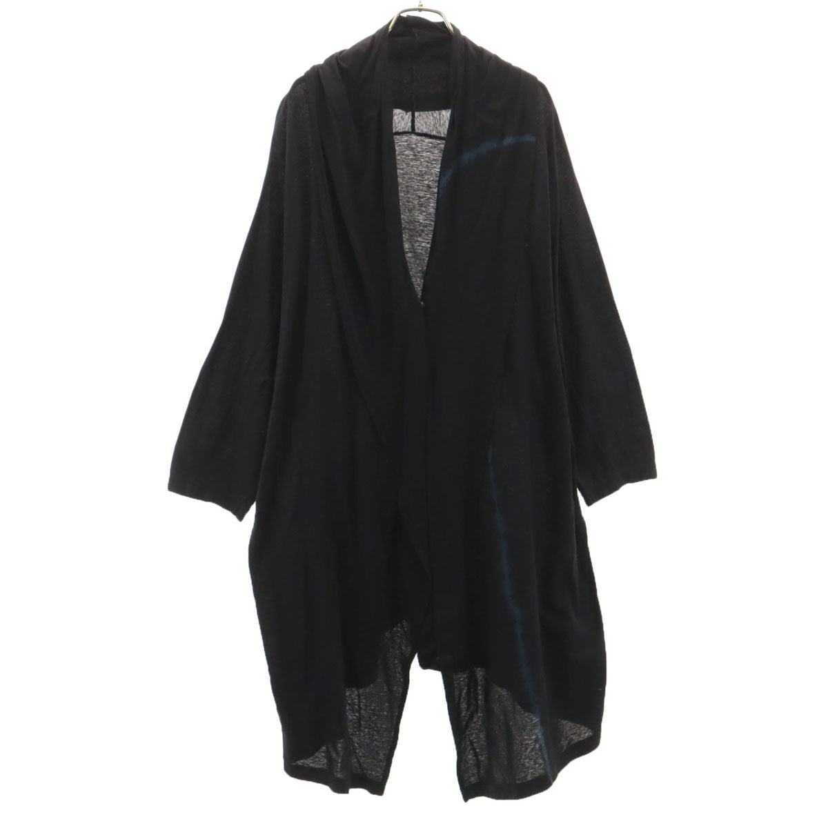 Y's Long Sleeve Long Cardigan Black Size 2