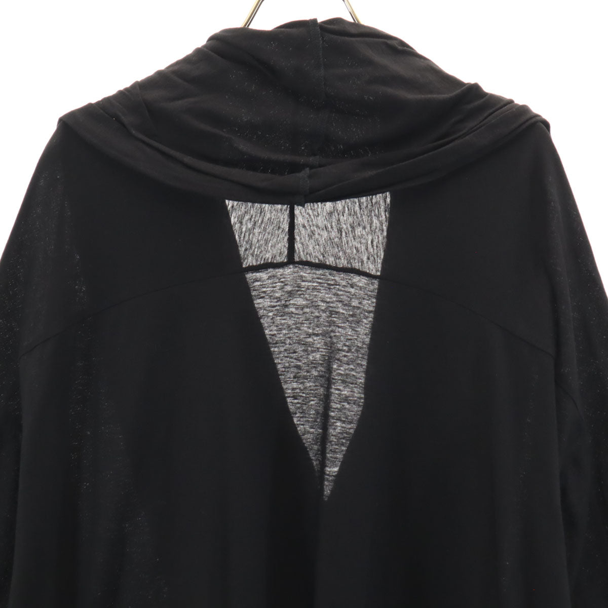 Y's Long Sleeve Long Cardigan Black Size 2