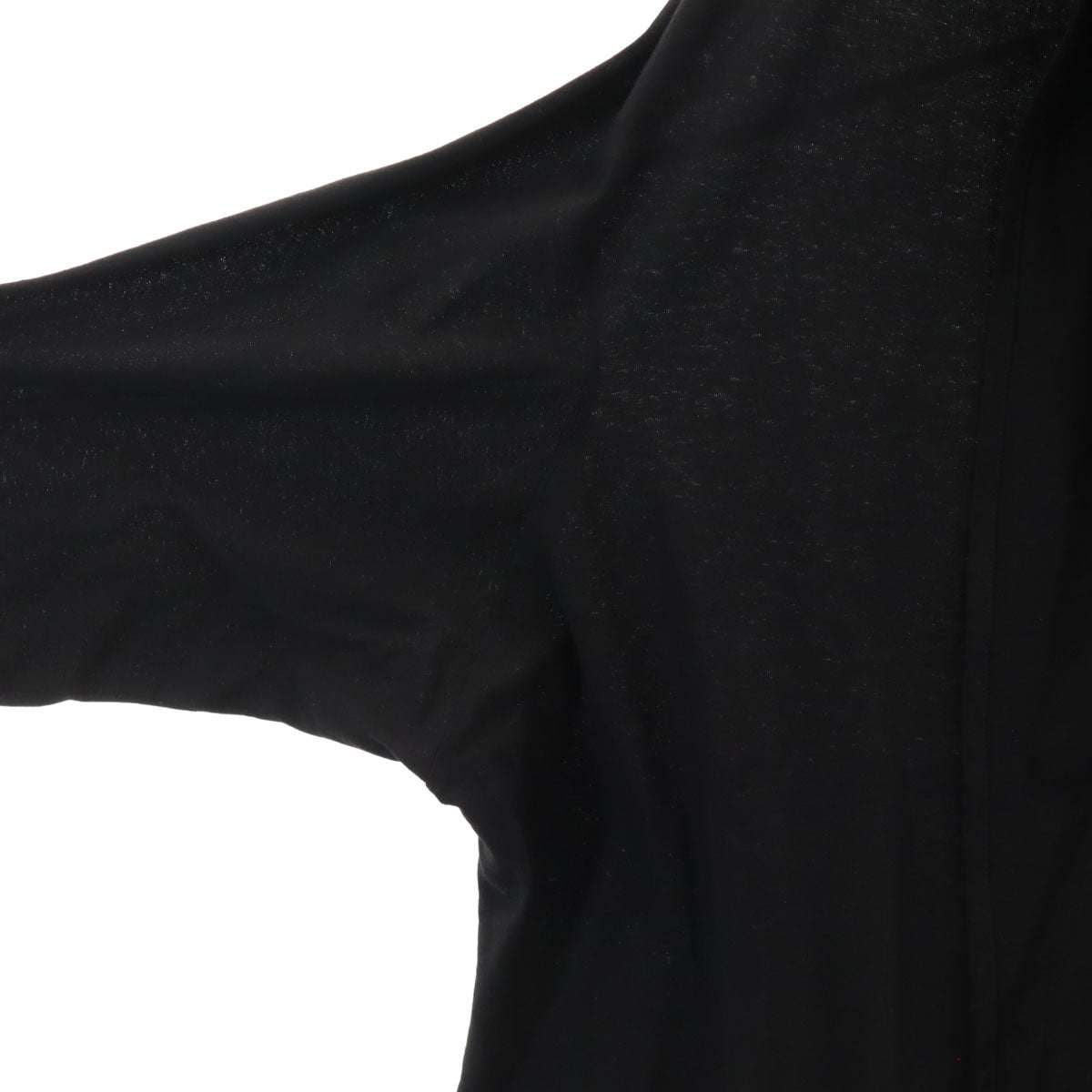 Y's Long Sleeve Long Cardigan Black Size 2
