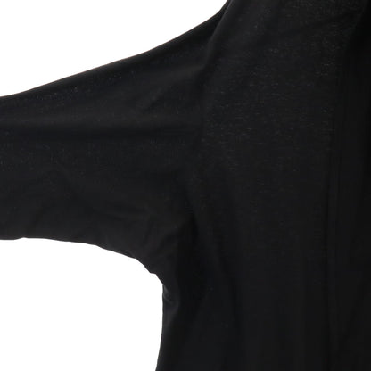Y's Long Sleeve Long Cardigan Black Size 2