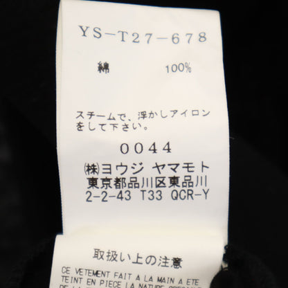 Y's Long Sleeve Long Cardigan Black Size 2