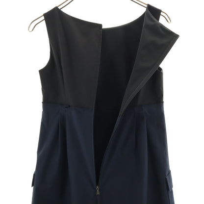 FOXEY NEW YORK Sleeveless Midi Dress Navy Size 38