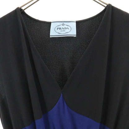 PRADA Italian Sleeveless Pleated Dress Black Size 40S