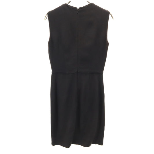 MIUMIU Italian Black Sleeveless Midi Dress Size 36