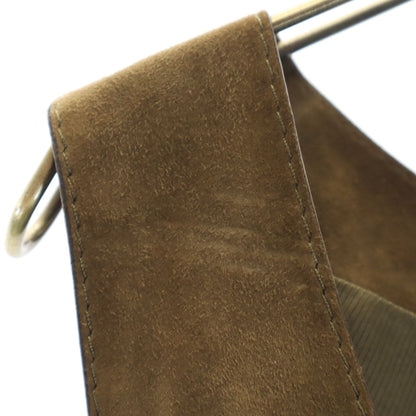 LOUIS VUITTON Italian Sleeveless Suede Dress Brown Size 38