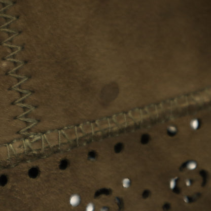 LOUIS VUITTON Italian Sleeveless Suede Dress Brown Size 38