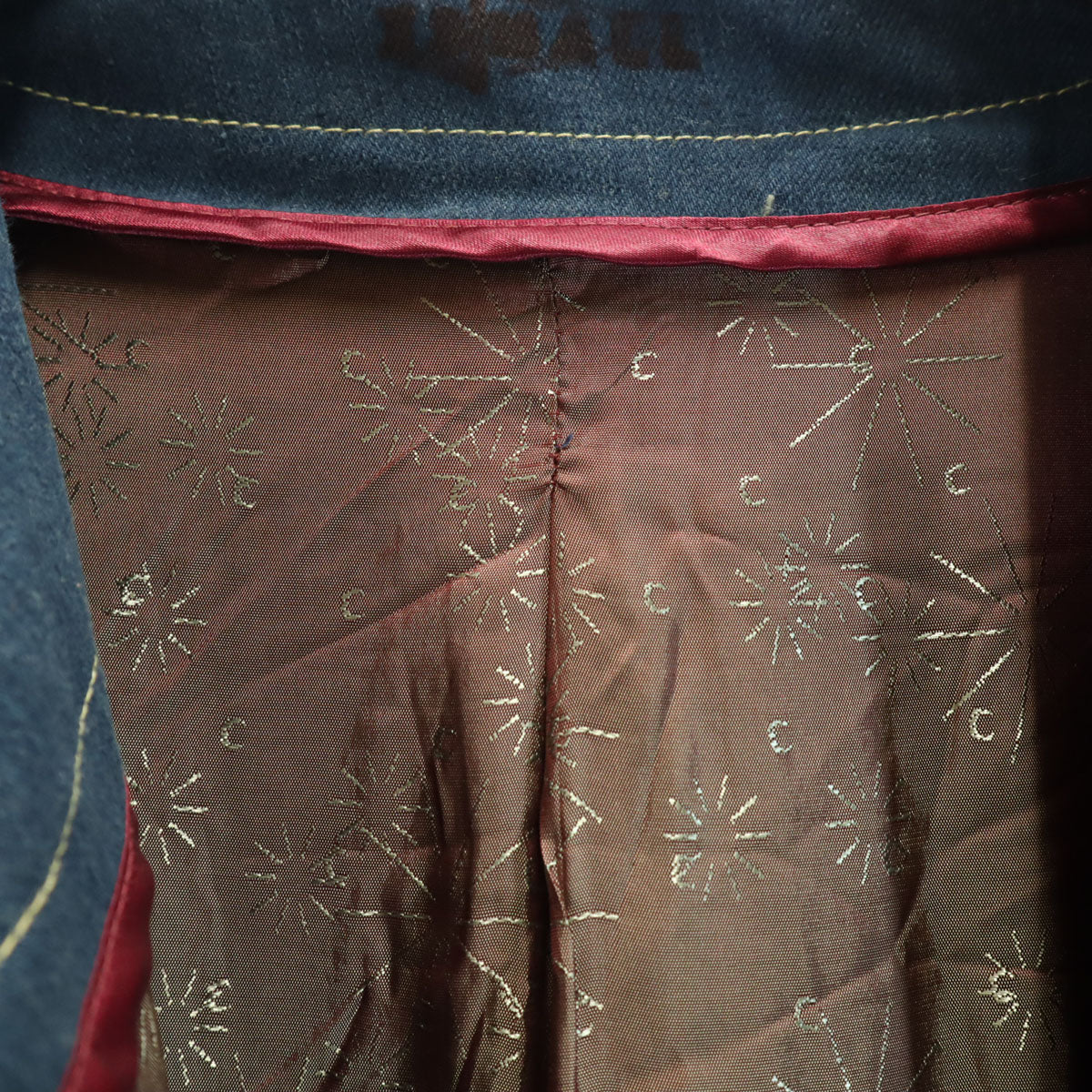 Levi's RED 80s Vintage Blue Denim Poncho Size XS
