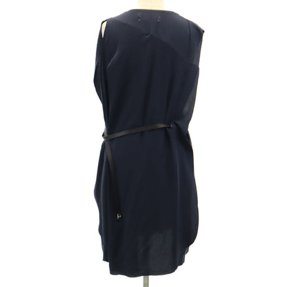MARNI Italian Silk Sleeveless Dress Navy Size 42