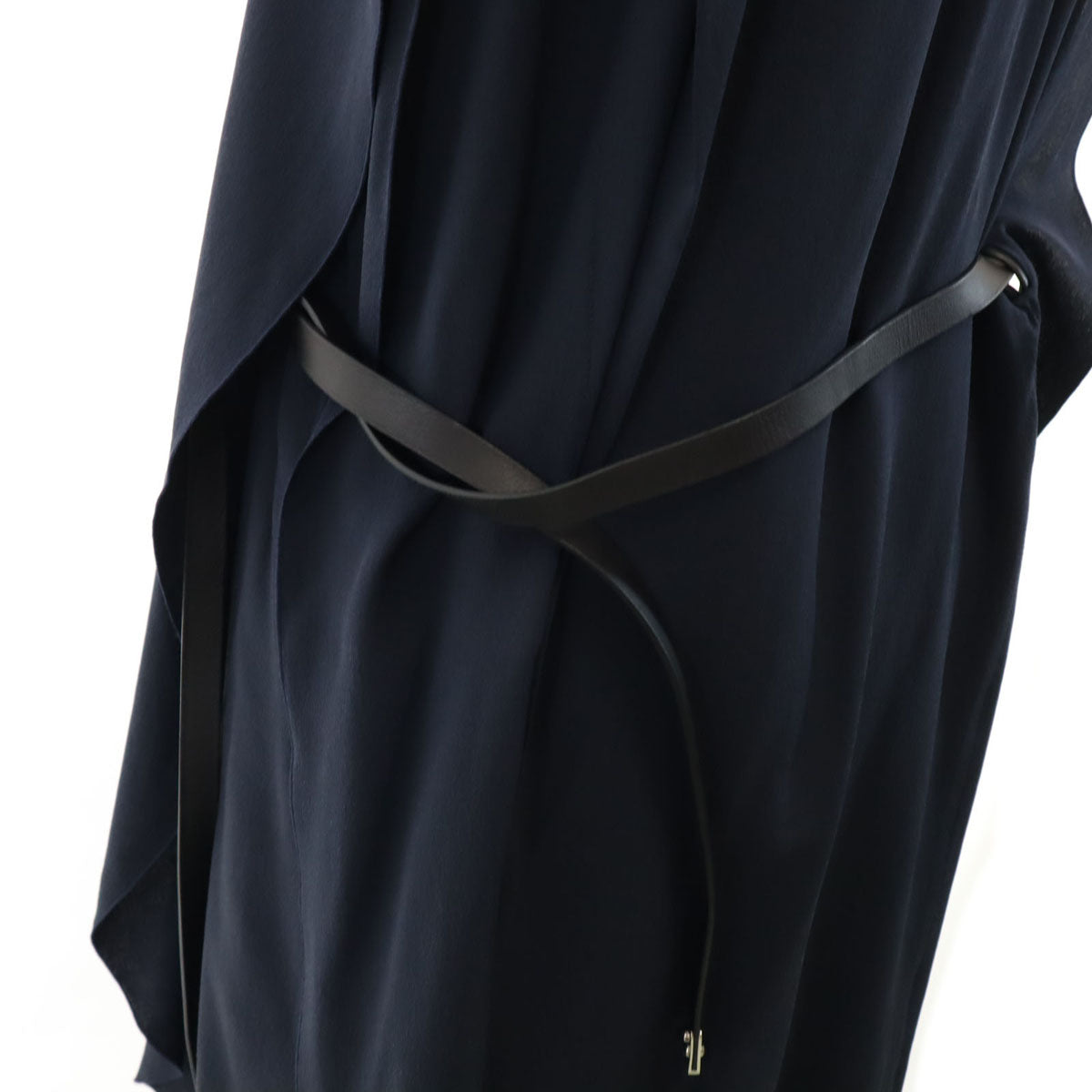 MARNI Italian Silk Sleeveless Dress Navy Size 42