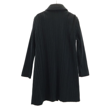 PLEATS PLEASE Pleated Coat Black Size JP 3