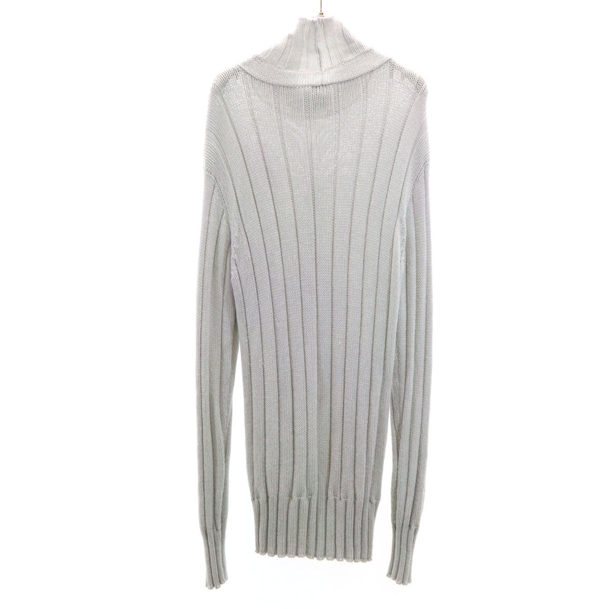 ARMANI Collezioni Italian Wool High Sweater Gray Size XL