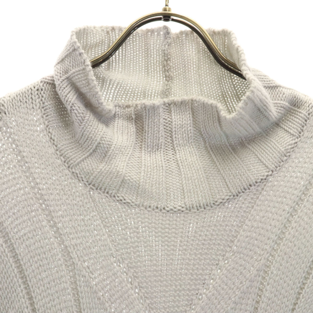ARMANI Collezioni Italian Wool High Sweater Gray Size XL