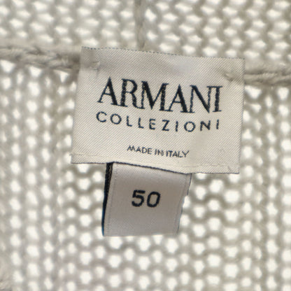 ARMANI Collezioni Italian Wool High Sweater Gray Size XL