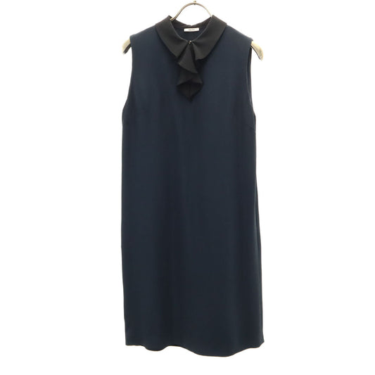 MIUMIU Sleeveless Knee-Length Dress Navy Size 38