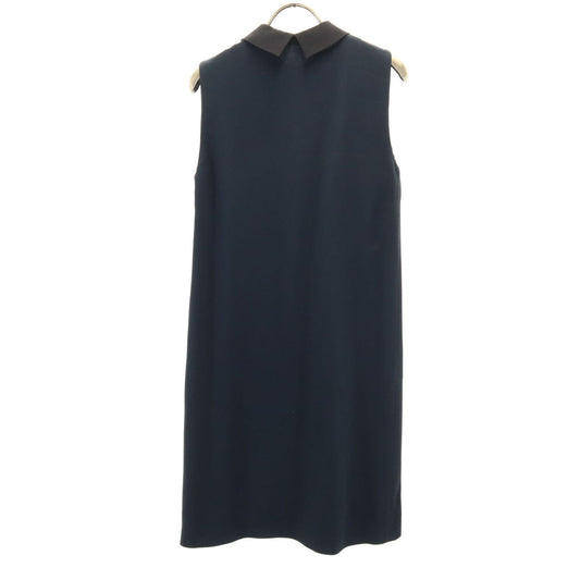 MIUMIU Sleeveless Knee-Length Dress Navy Size 38