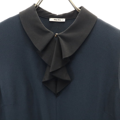 MIUMIU Sleeveless Knee-Length Dress Navy Size 38