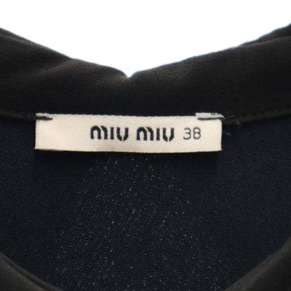 MIUMIU Sleeveless Knee-Length Dress Navy Size 38